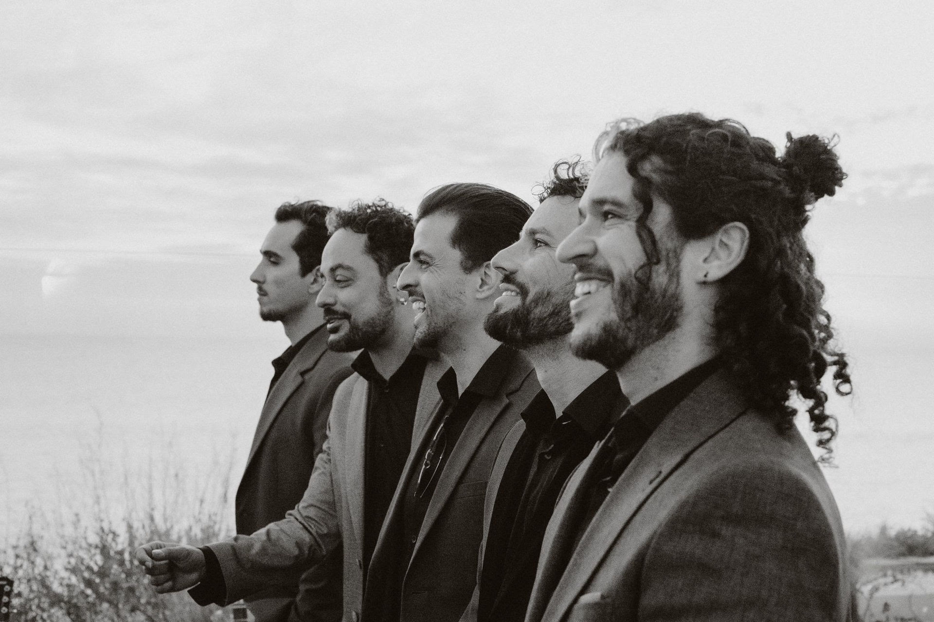 Roaming band performing at a celebration in England